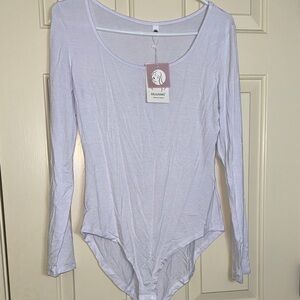 White Long Sleeve Bodysuit
